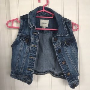 Denim jean vest jacket